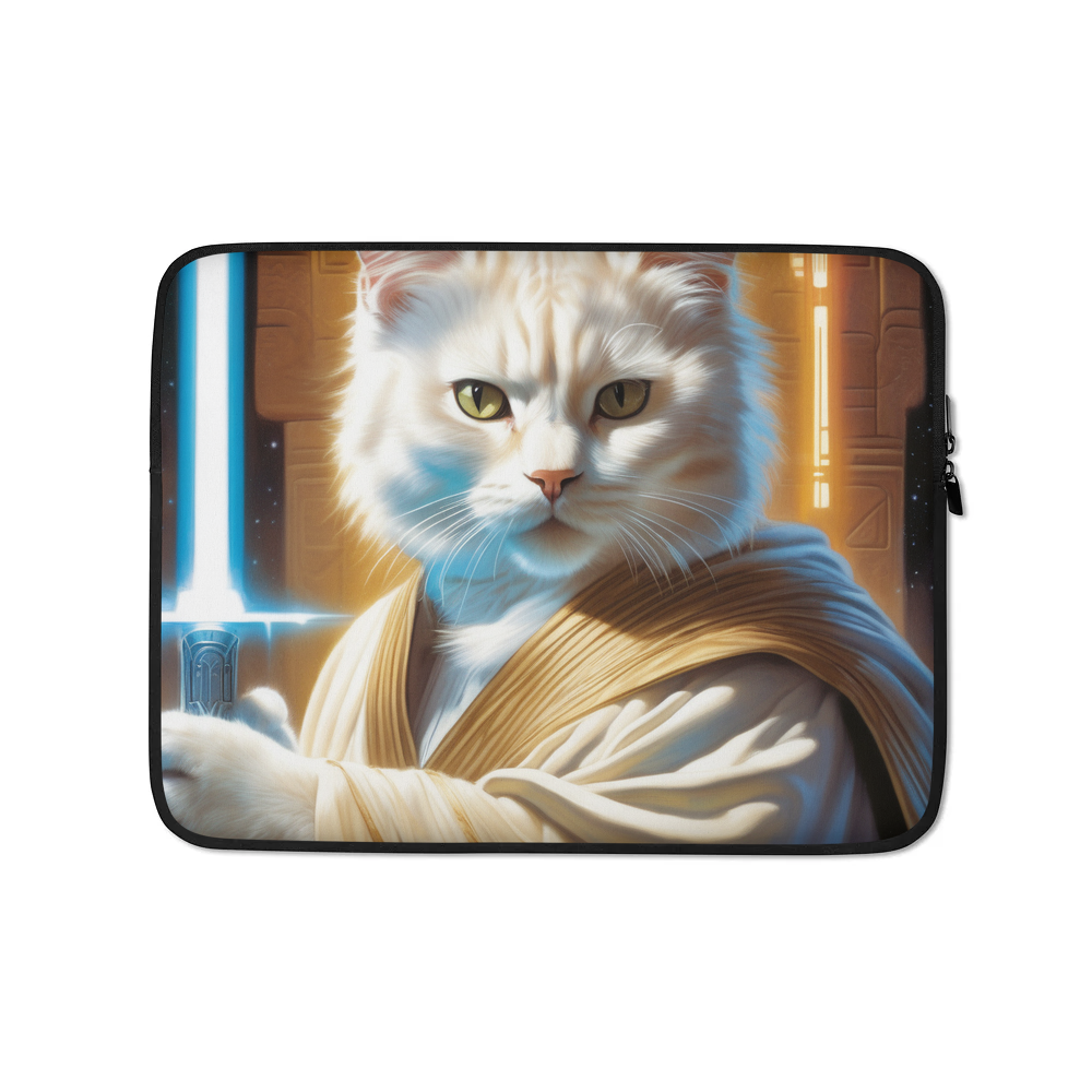 PugMug Custom White Exotic Cat Laptop Sleeve