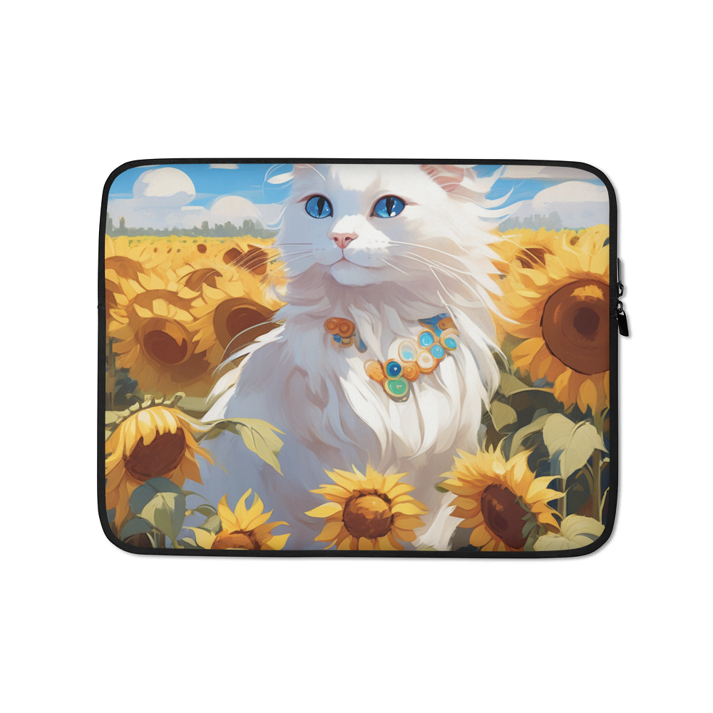 PugMug Custom White Ragdoll Cat Laptop Sleeve