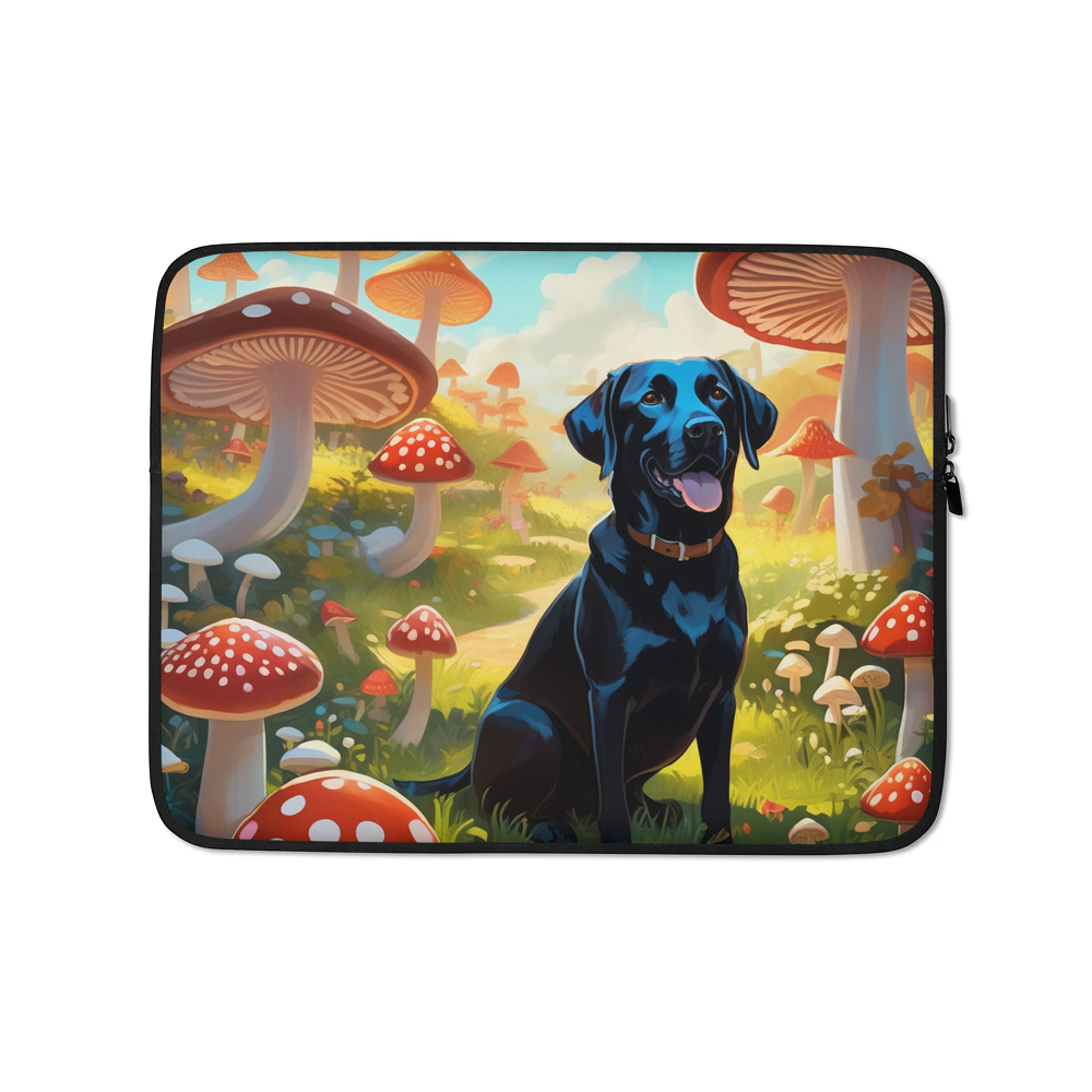 PugMug Custom Black Labrador Retriever Laptop Sleeve