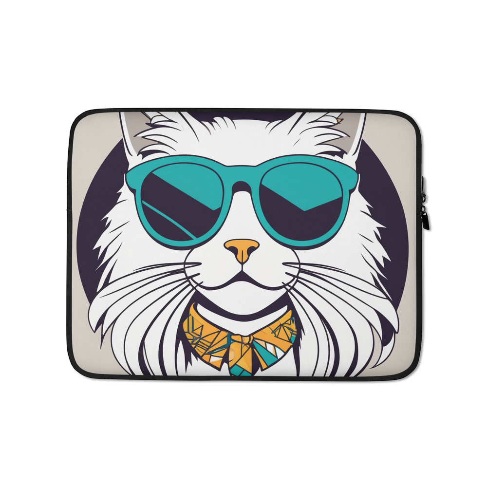 PugMug Custom White Ragdoll Cat Laptop Sleeve