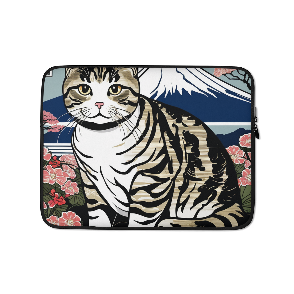 PugMug Custom Tabby Scottish Fold Cat Laptop Sleeve