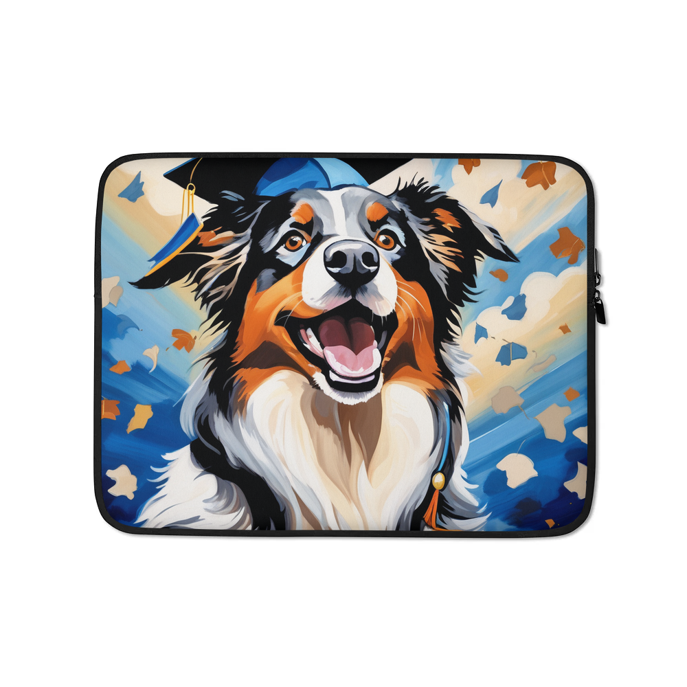 PugMug Custom Australian Shepherd Dog Laptop Sleeve