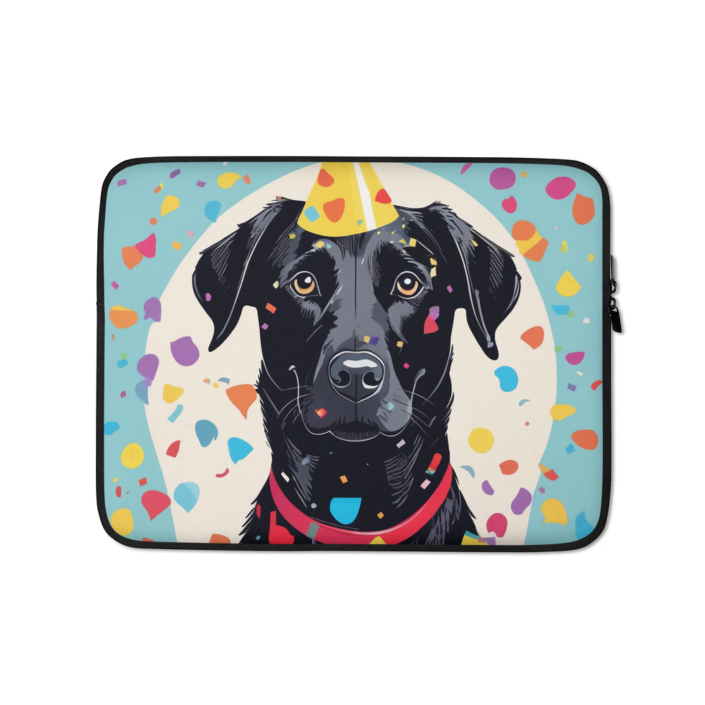 PugMug Custom Black Labrador Retriever Laptop Sleeve