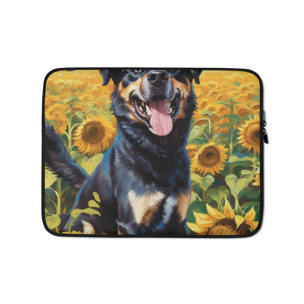 PugMug Custom Blue Laptop Sleeve
