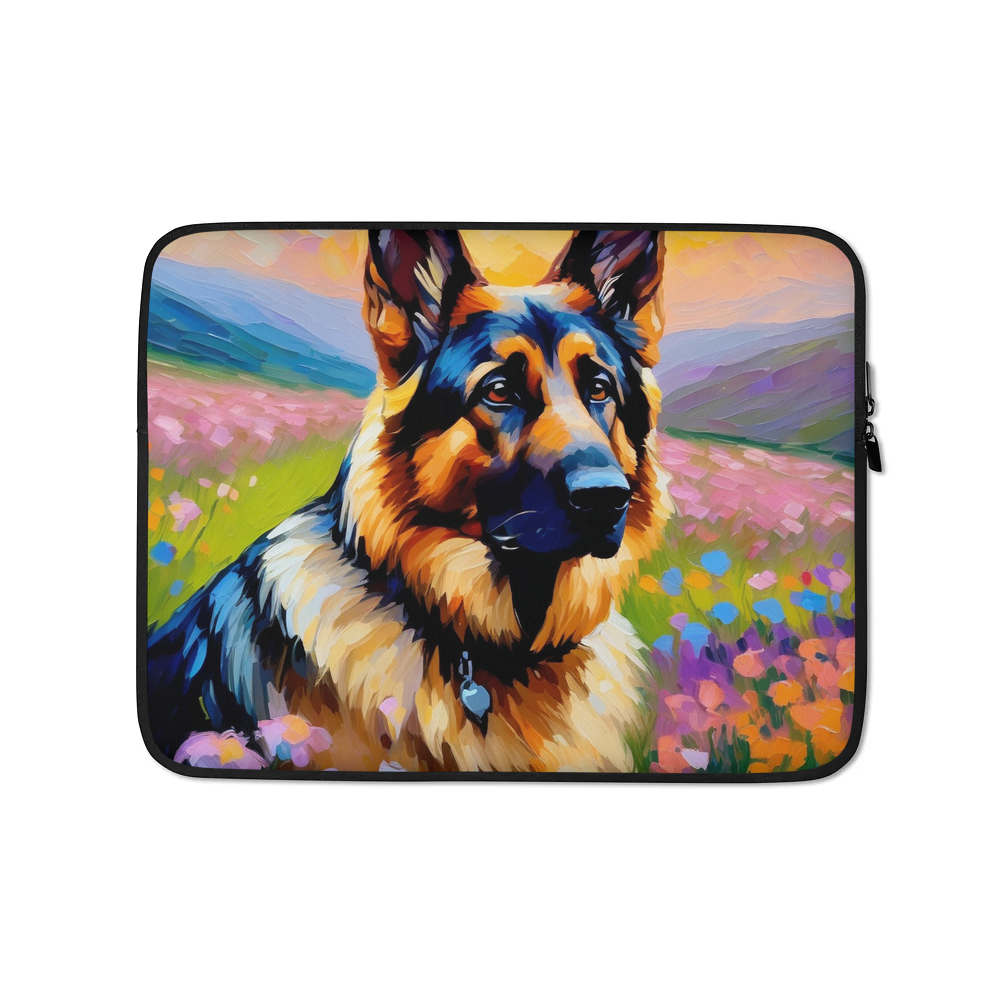 PugMug Custom German Shepherd Dog Laptop Sleeve