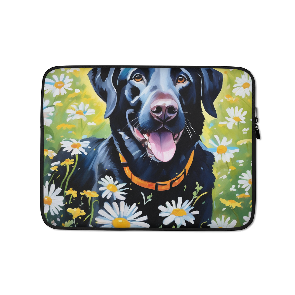 PugMug Custom Black Labrador Retriever Laptop Sleeve