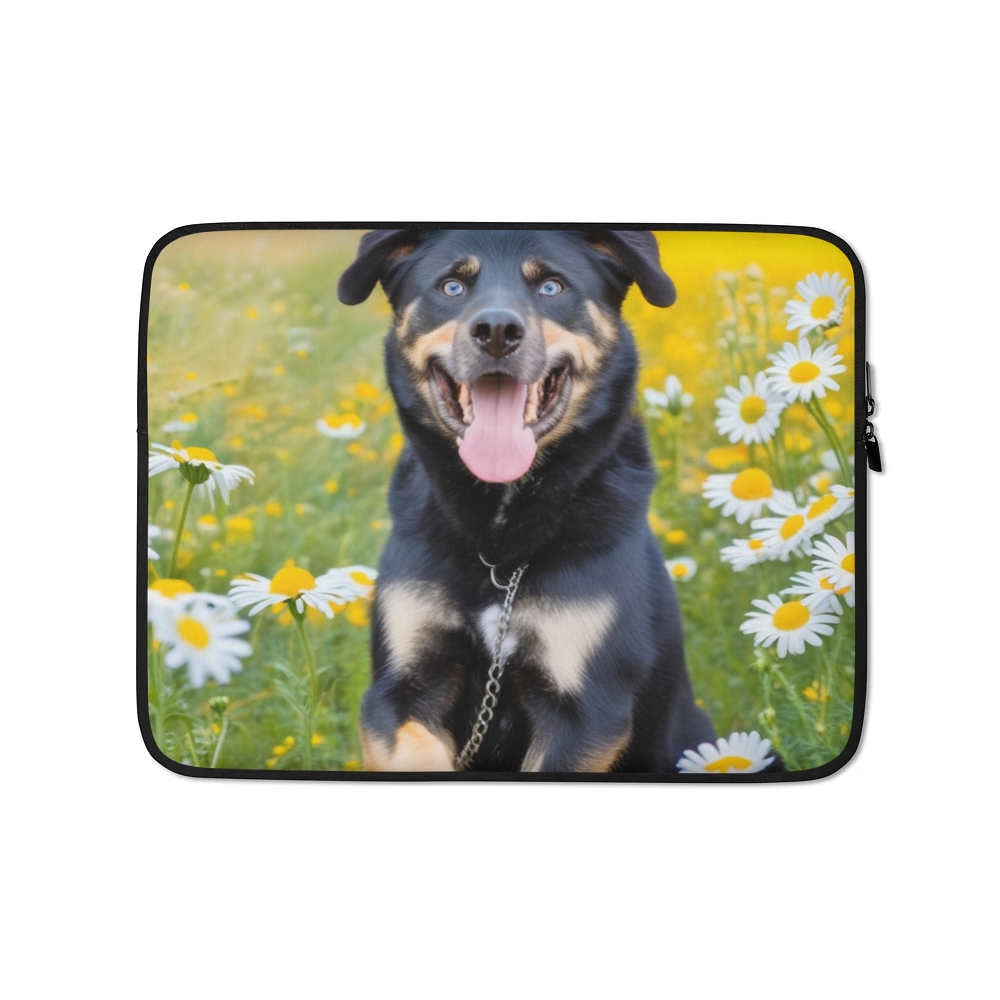 PugMug Custom Blue Laptop Sleeve