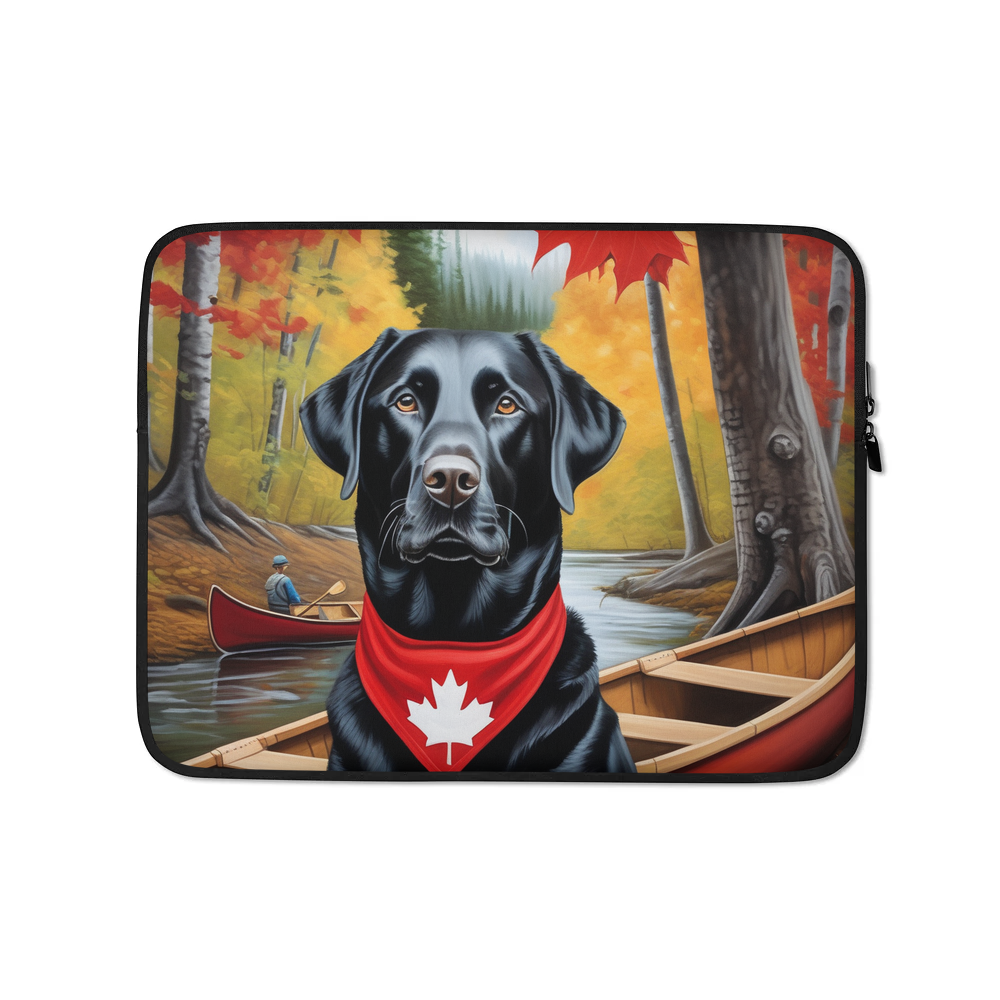 PugMug Custom Black Labrador Retriever Laptop Sleeve