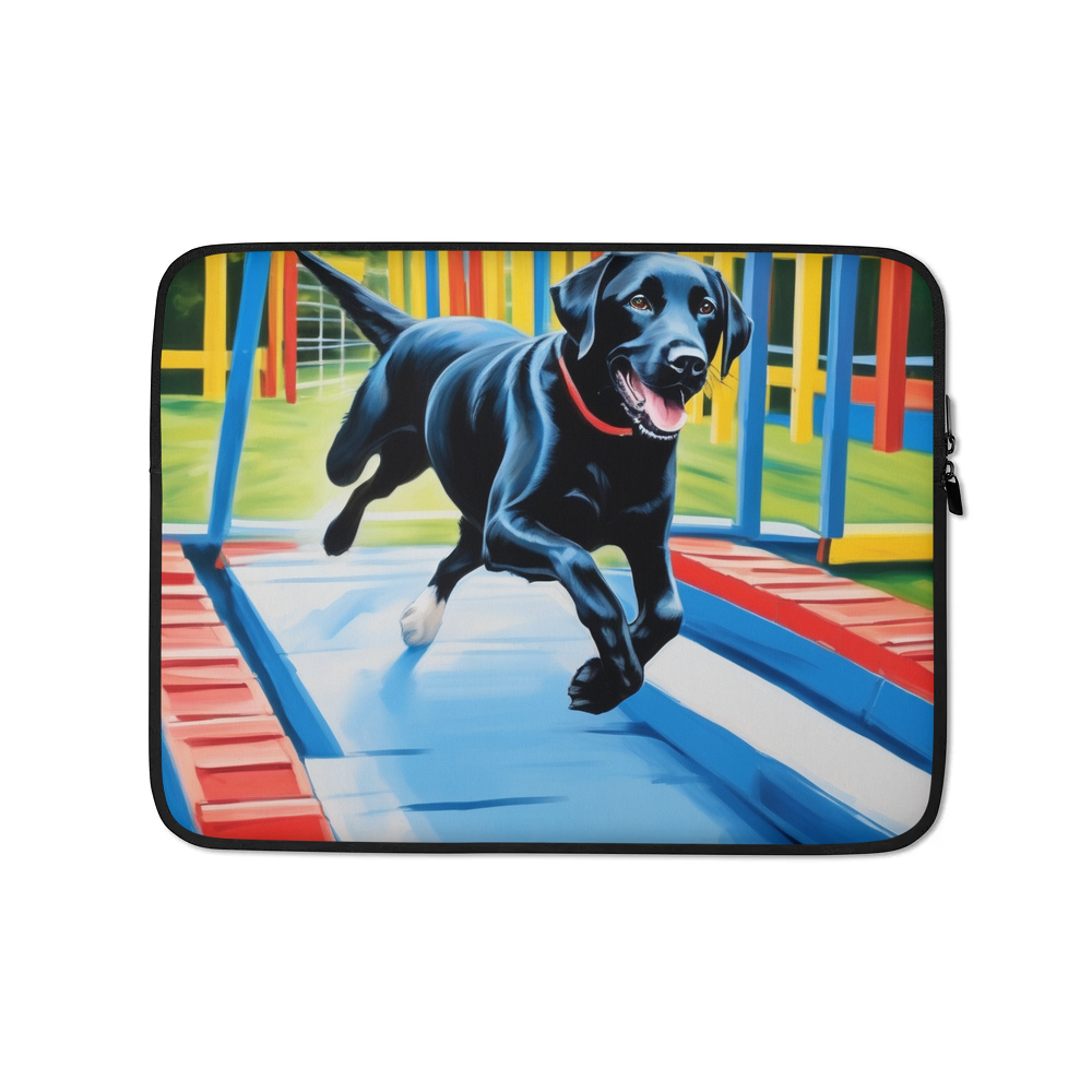 PugMug Custom Black Labrador Retriever Laptop Sleeve