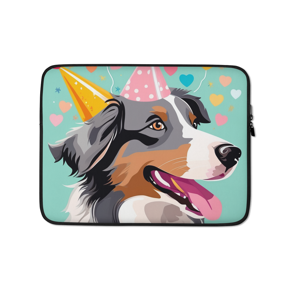 PugMug Custom Australian Shepherd Dog Laptop Sleeve