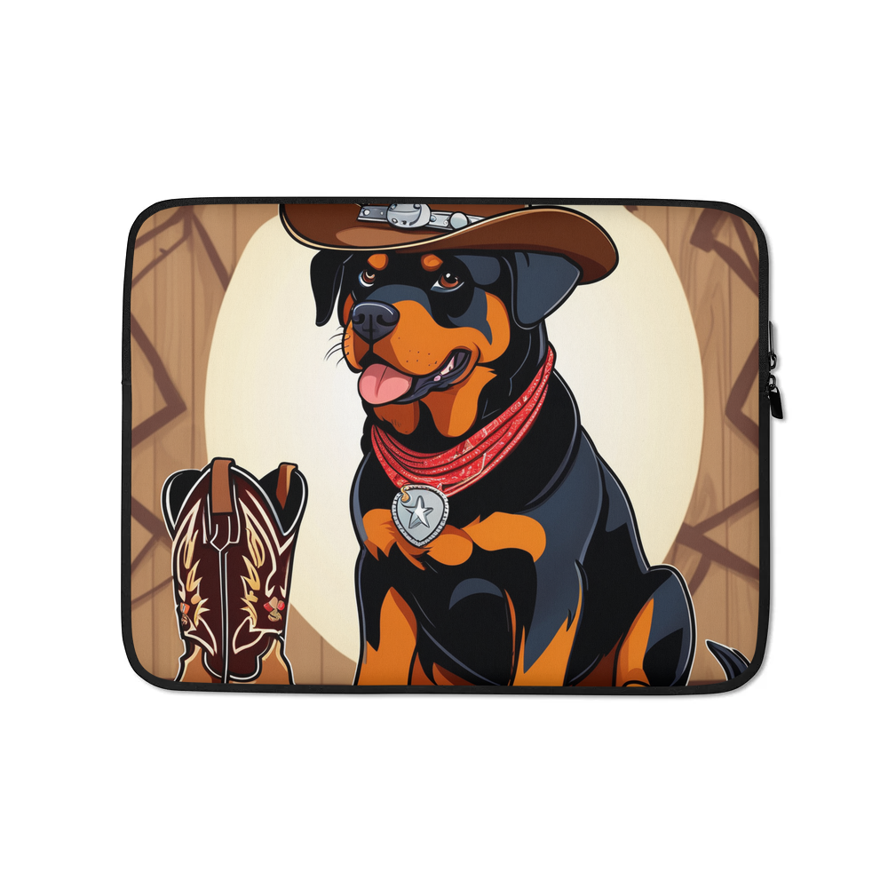 PugMug Custom Rottweiler Laptop Sleeve