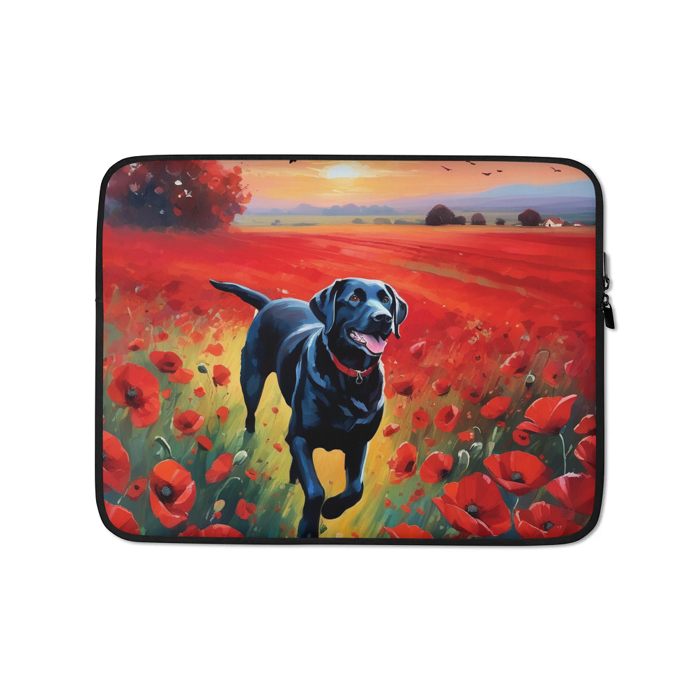 PugMug Custom Black Labrador Retriever Laptop Sleeve