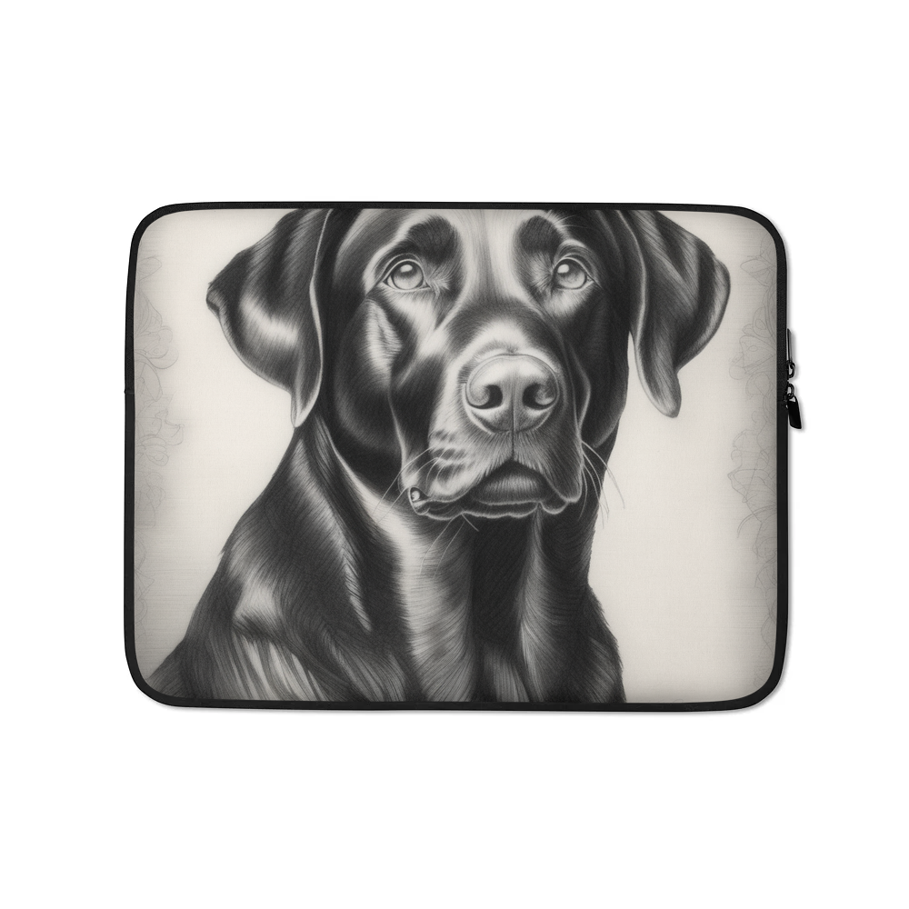 PugMug Custom Black Labrador Retriever Laptop Sleeve