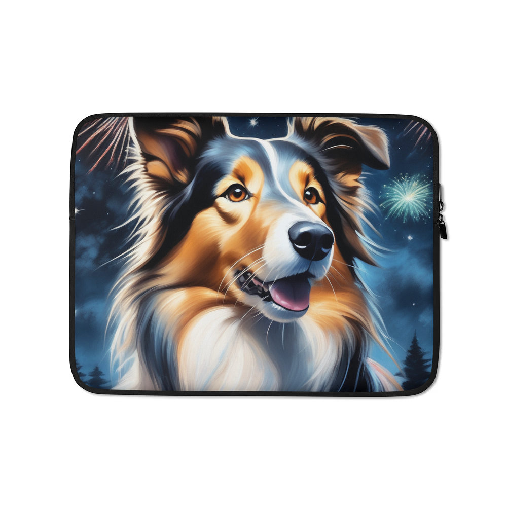 PugMug Custom Collie Laptop Sleeve