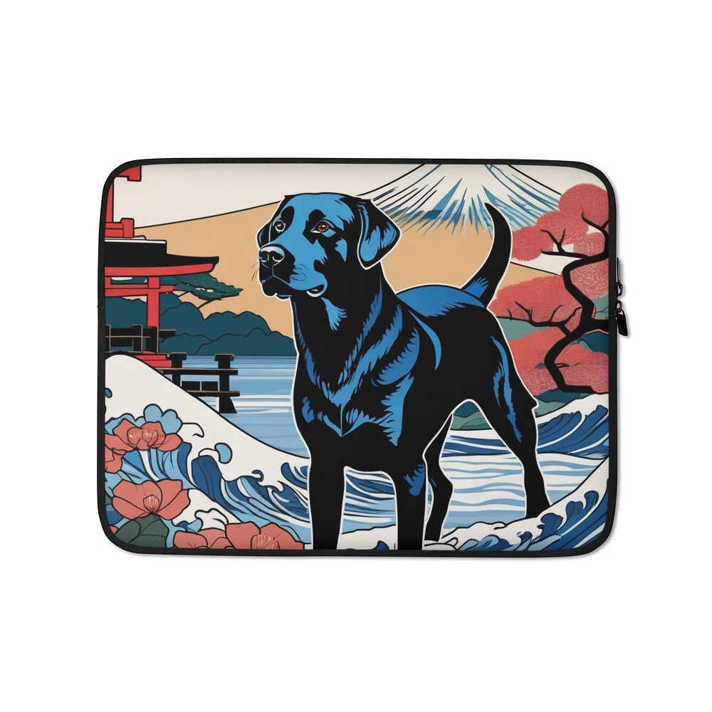 PugMug Custom Black Labrador Retriever Laptop Sleeve
