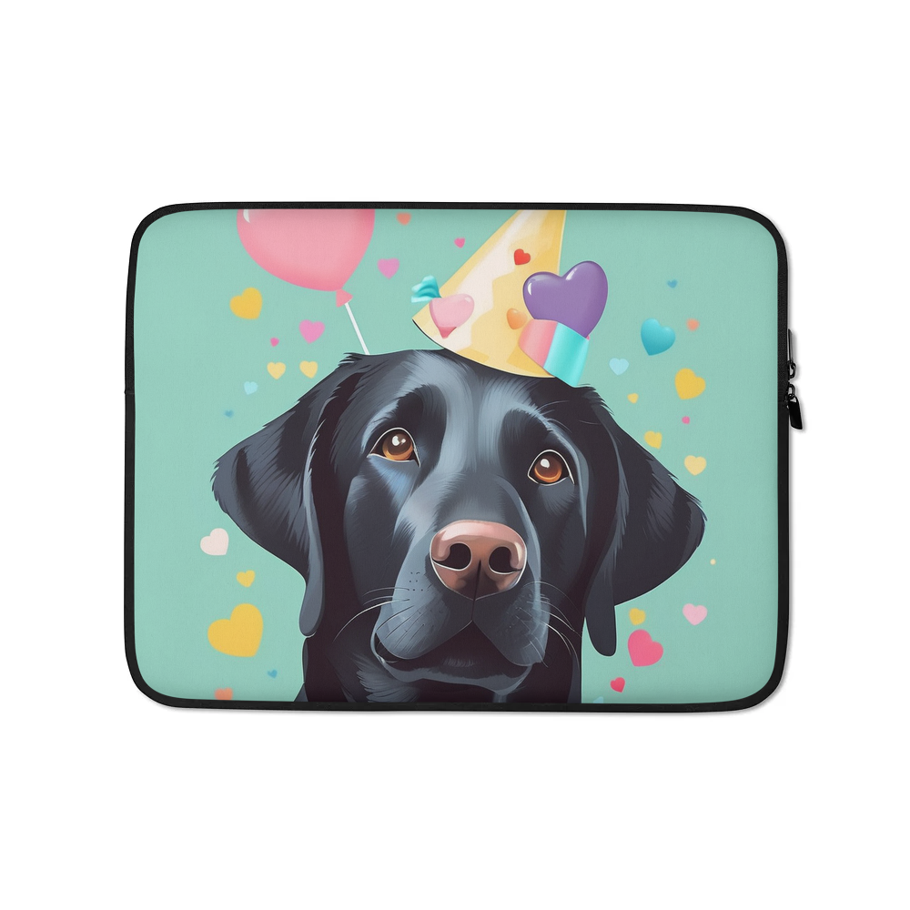 PugMug Custom Black Labrador Retriever Laptop Sleeve