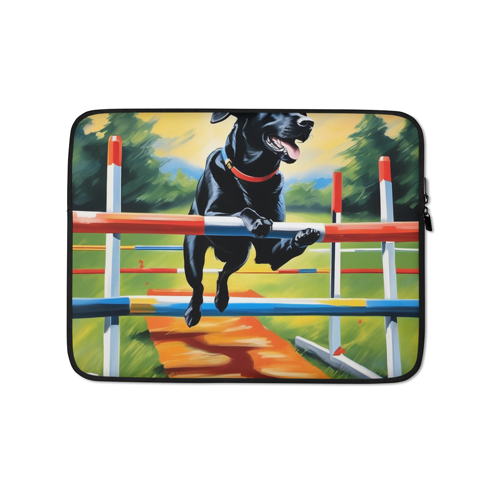 PugMug Custom Black Labrador Retriever Laptop Sleeve