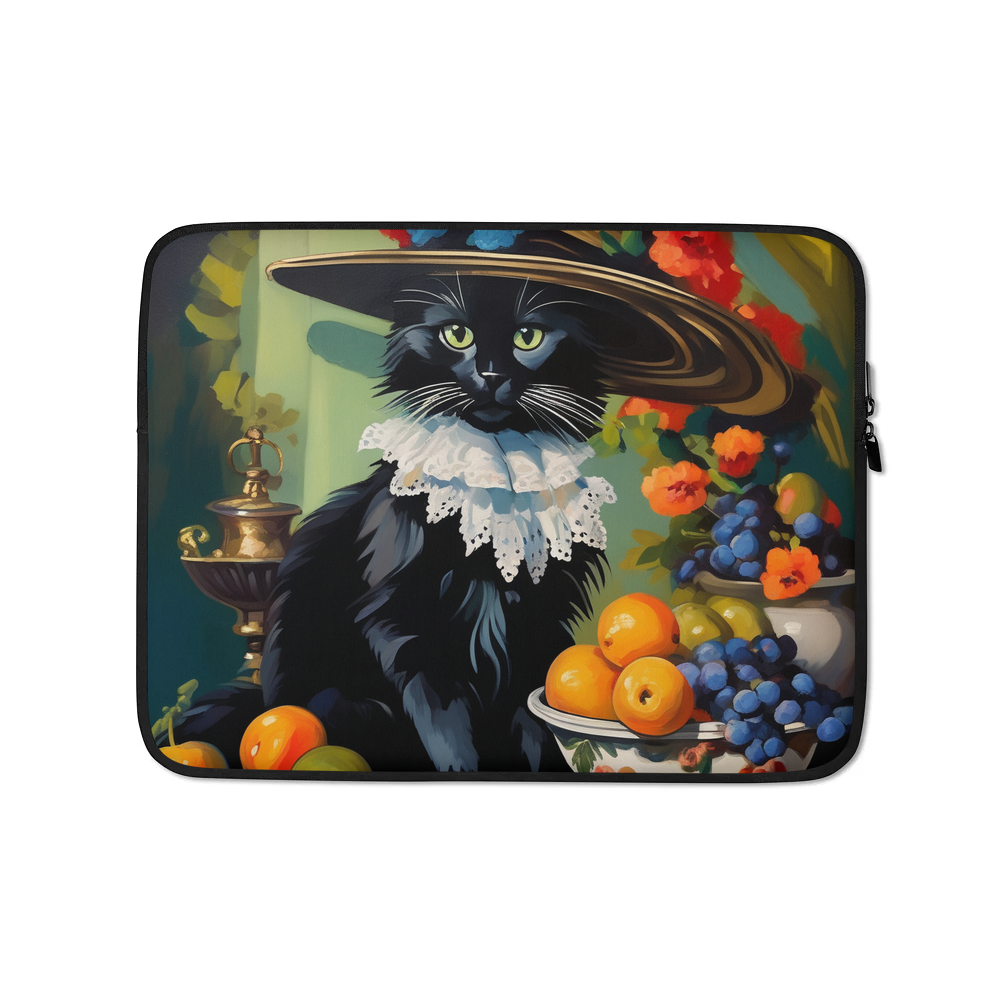 PugMug Custom Black Ragdoll Cat Laptop Sleeve