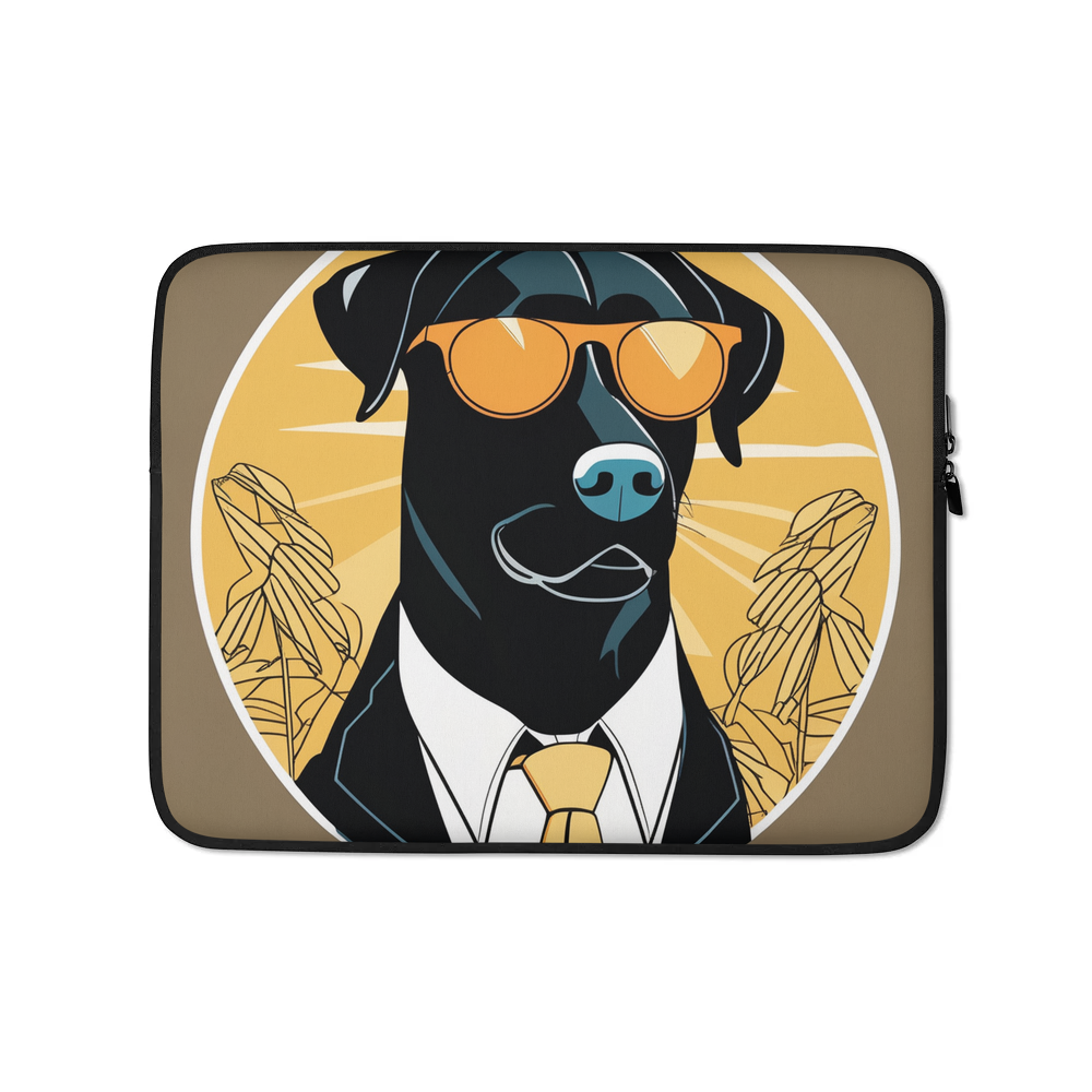 PugMug Custom Black Labrador Retriever Laptop Sleeve