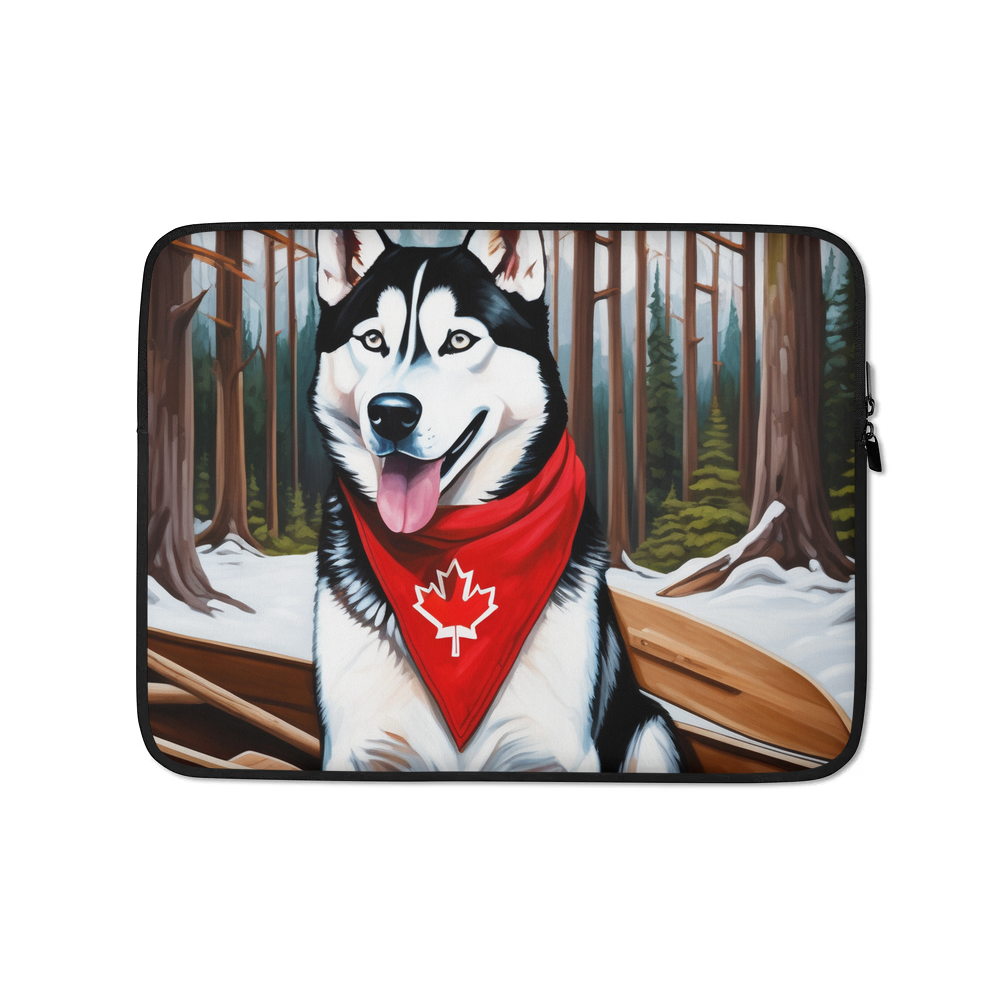 PugMug Custom Siberian Husky Laptop Sleeve