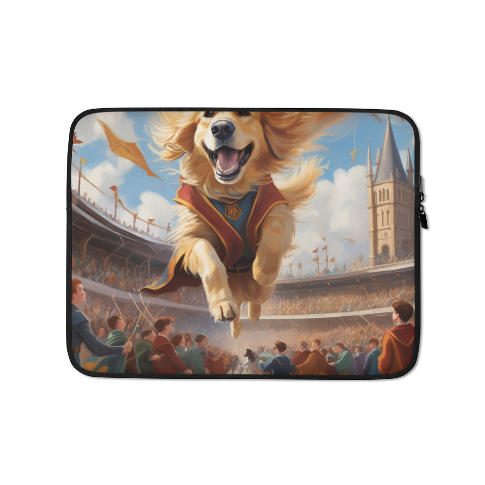 PugMug Custom Golden Retriever Laptop Sleeve