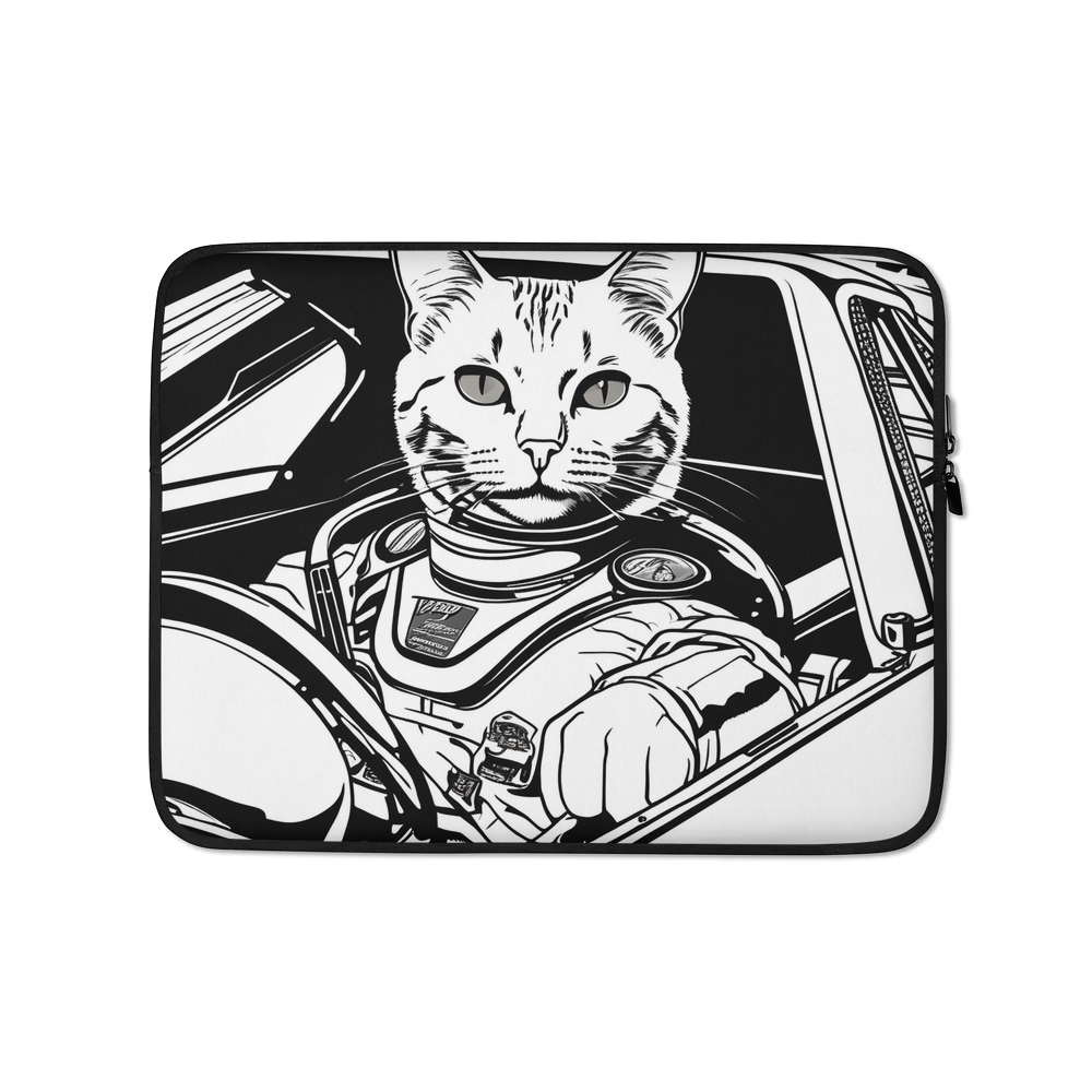 PugMug Custom White Companion Cat Laptop Sleeve