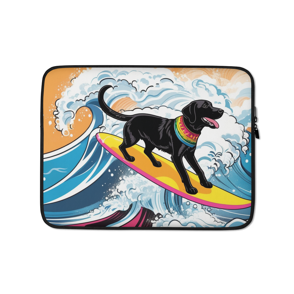 PugMug Custom Black Labrador Retriever Laptop Sleeve