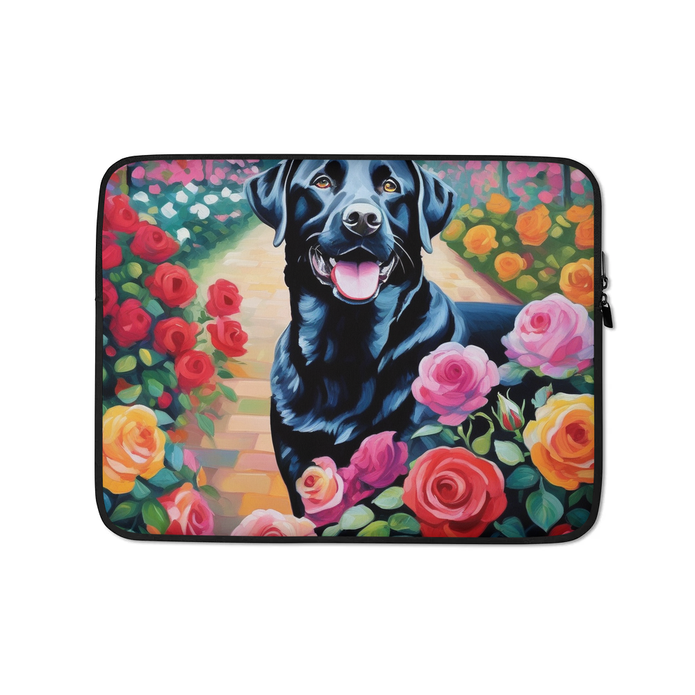 PugMug Custom Black Labrador Retriever Laptop Sleeve