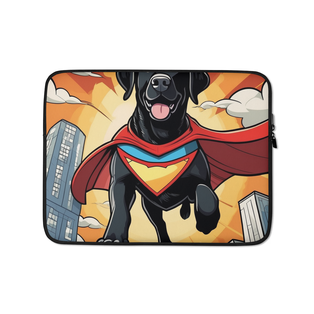 PugMug Custom Black Labrador Retriever Laptop Sleeve