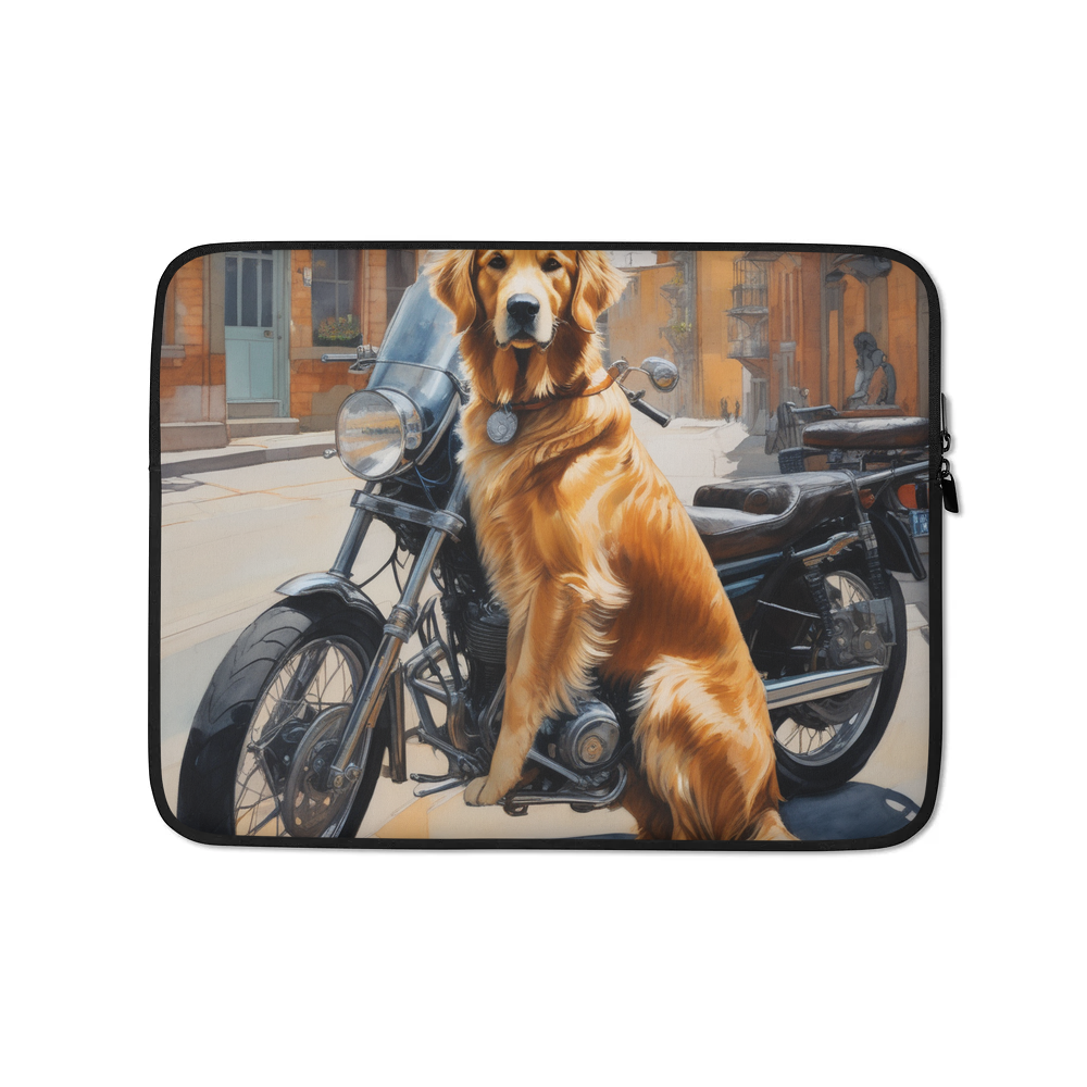 PugMug Custom Golden Retriever Laptop Sleeve