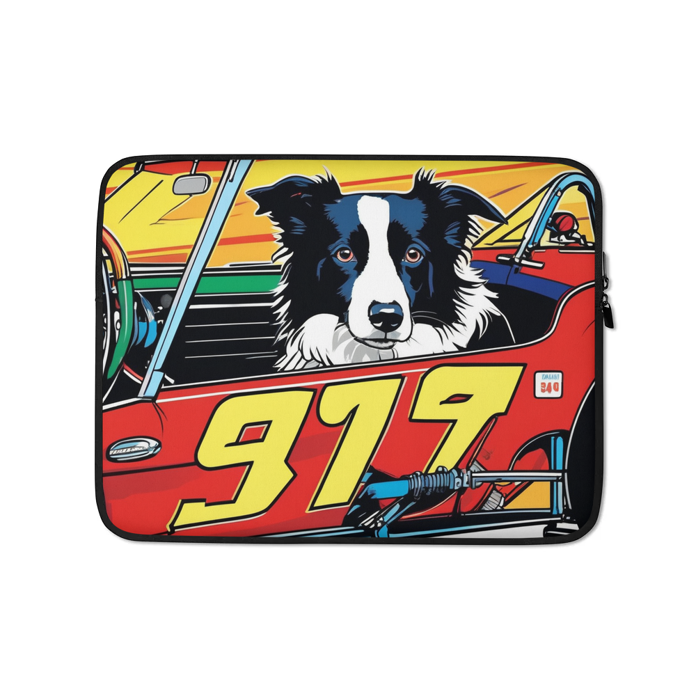 PugMug Custom Border Collie Laptop Sleeve