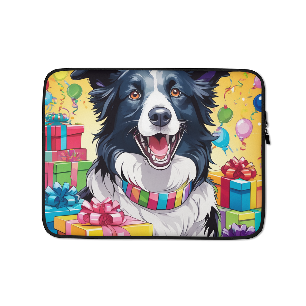 PugMug Custom Border Collie Laptop Sleeve