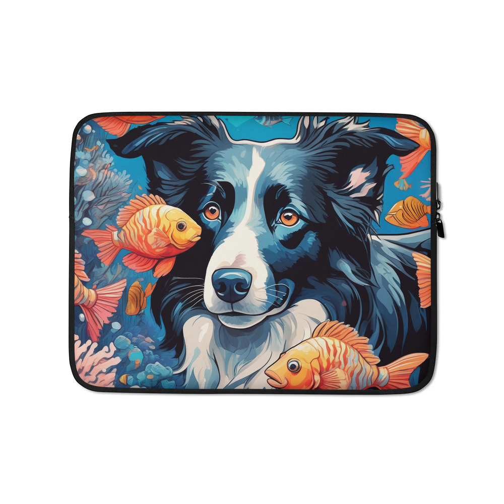 PugMug Custom Border Collie Laptop Sleeve