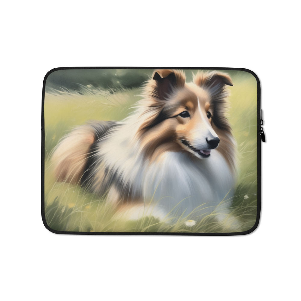 PugMug Custom Shetland Sheepdog Laptop Sleeve