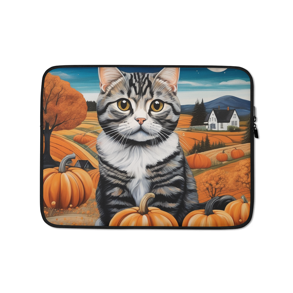 PugMug Custom Tabby Scottish Fold Cat Laptop Sleeve