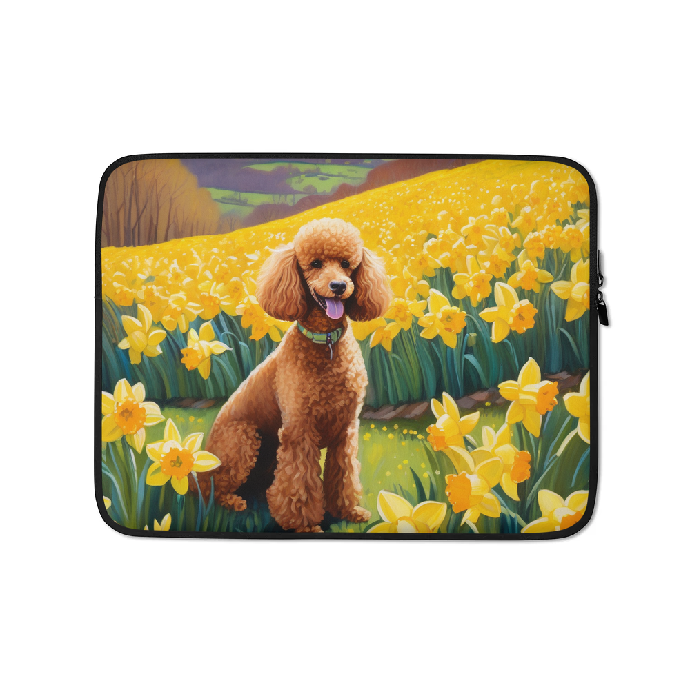 PugMug Custom Tan Poodle Laptop Sleeve