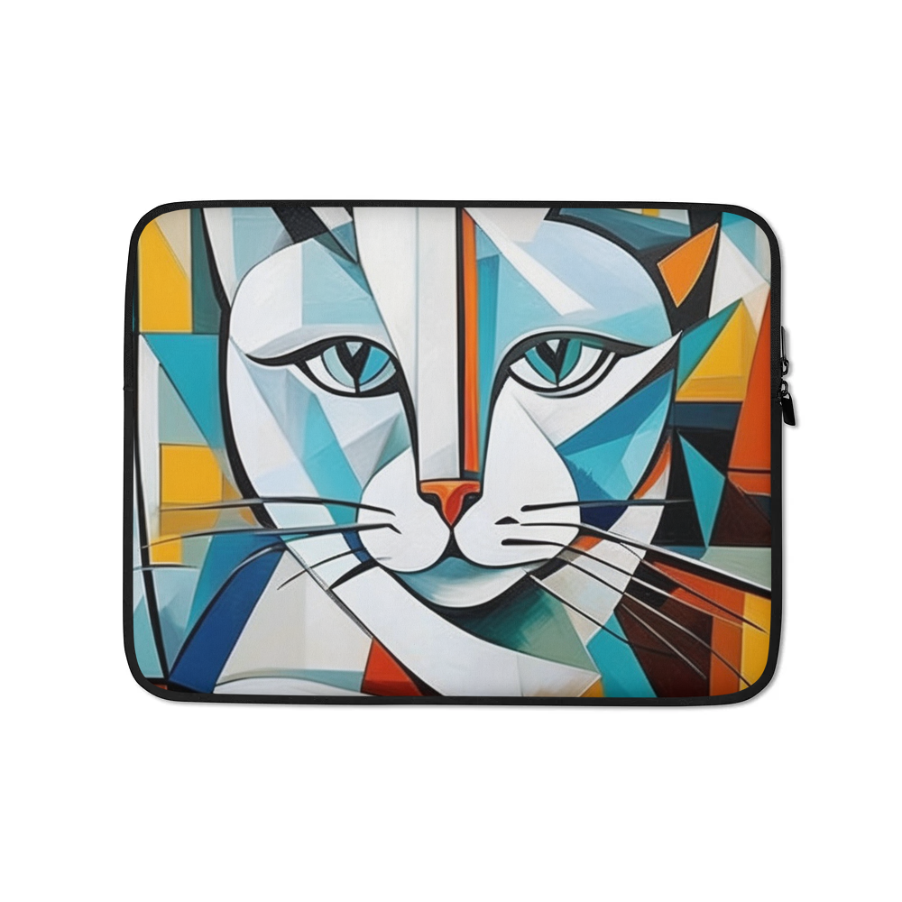 PugMug Custom White Companion Cat Laptop Sleeve