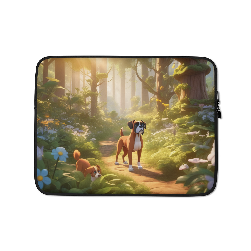 PugMug Custom Boxer Dog Laptop Sleeve