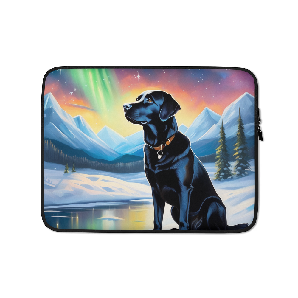 PugMug Custom Black Labrador Retriever Laptop Sleeve