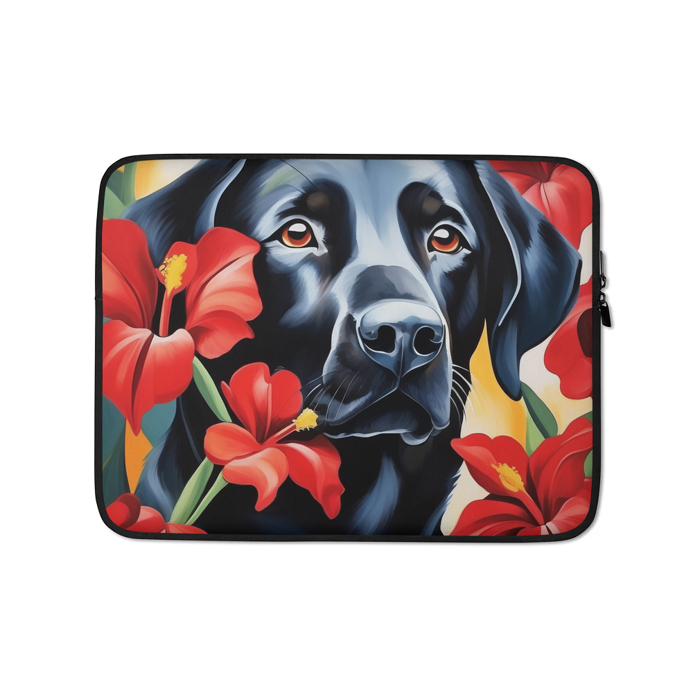 PugMug Custom Black Labrador Retriever Laptop Sleeve