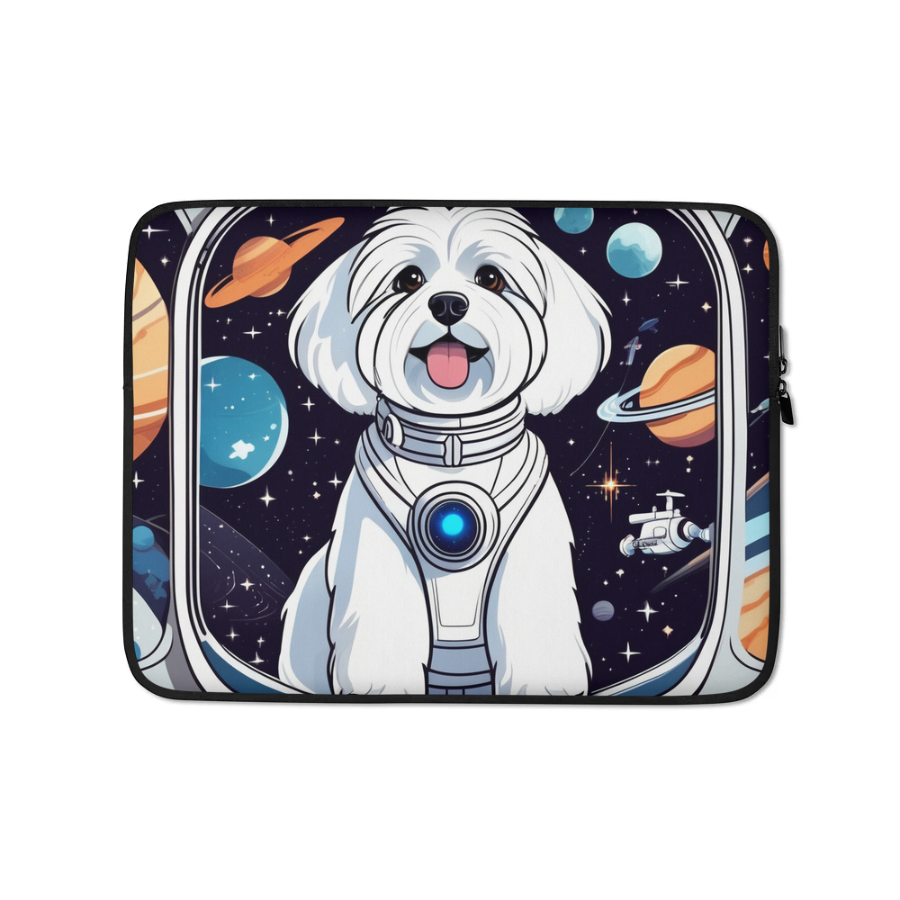 PugMug Custom White Havanese Dog Laptop Sleeve