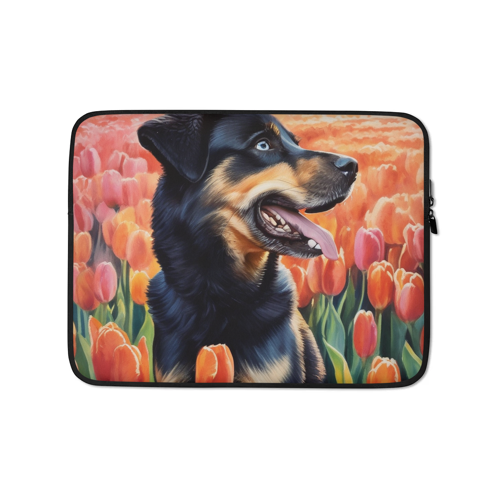 PugMug Custom Blue Laptop Sleeve