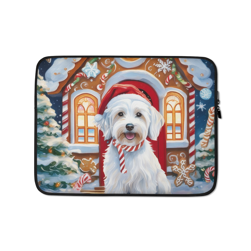 PugMug Custom White Havanese Dog Laptop Sleeve
