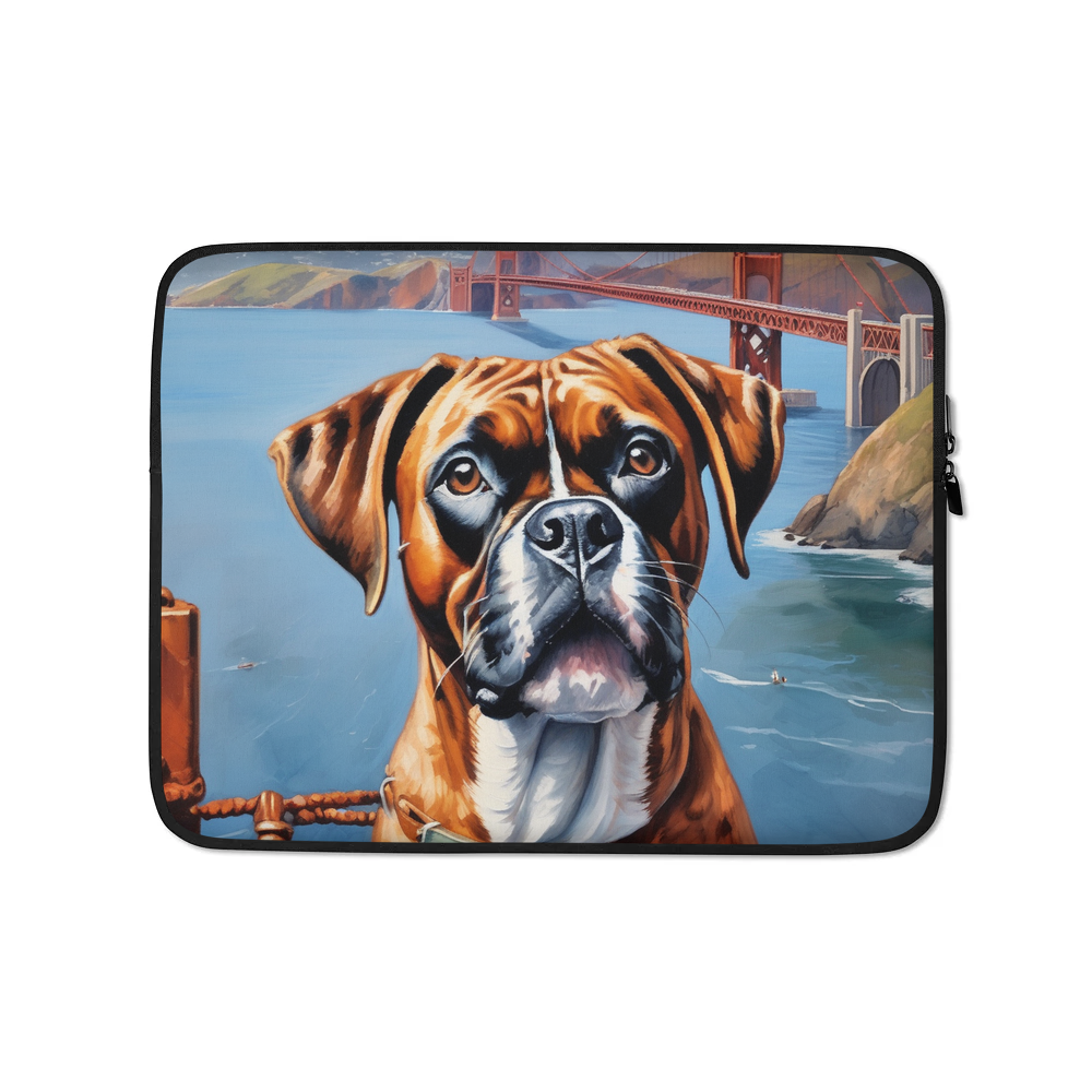 PugMug Custom Boxer Dog Laptop Sleeve