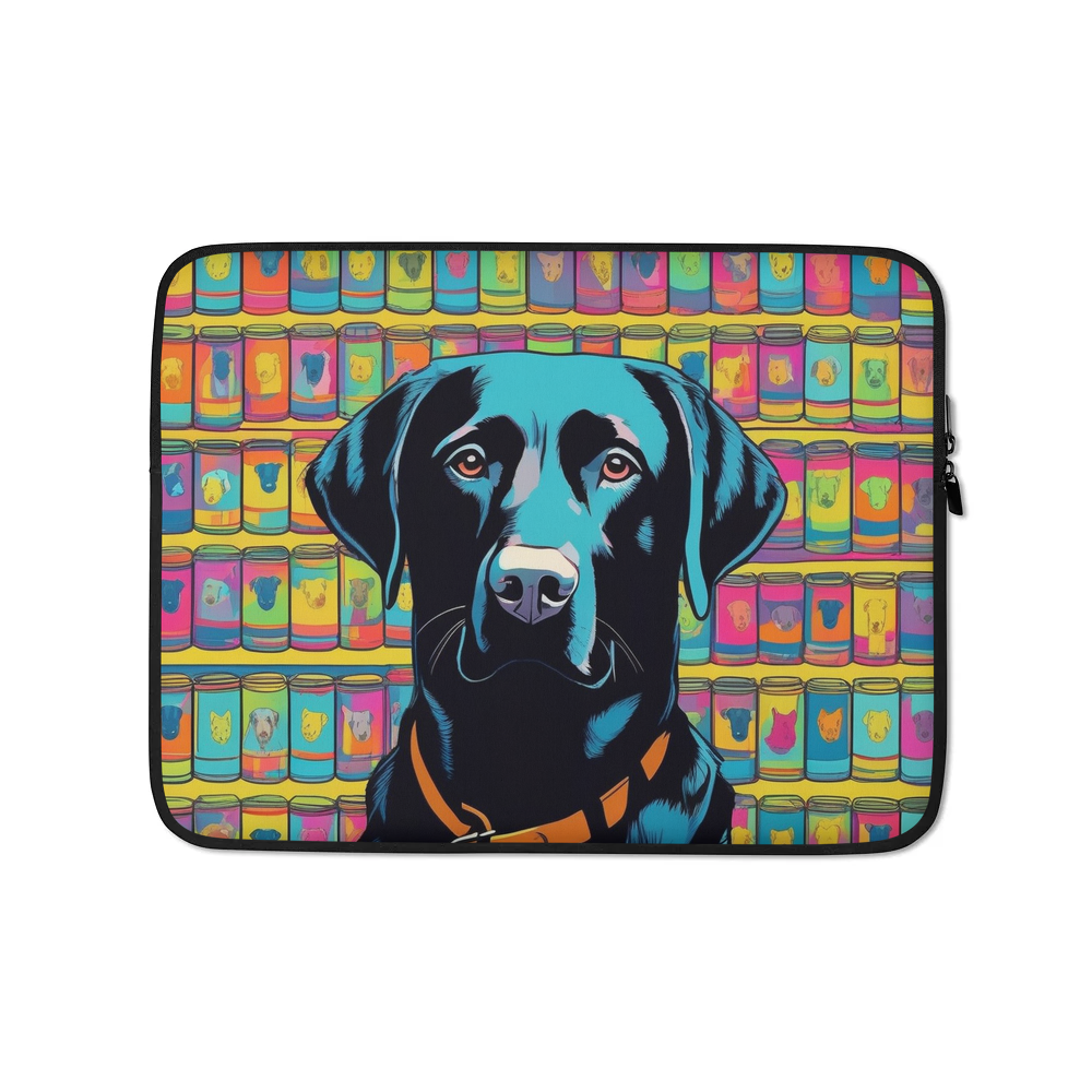 PugMug Custom Black Labrador Retriever Laptop Sleeve