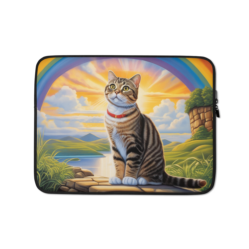 PugMug Custom Tabby Scottish Fold Cat Laptop Sleeve