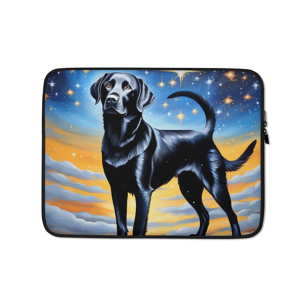 PugMug Custom Black Labrador Retriever Laptop Sleeve