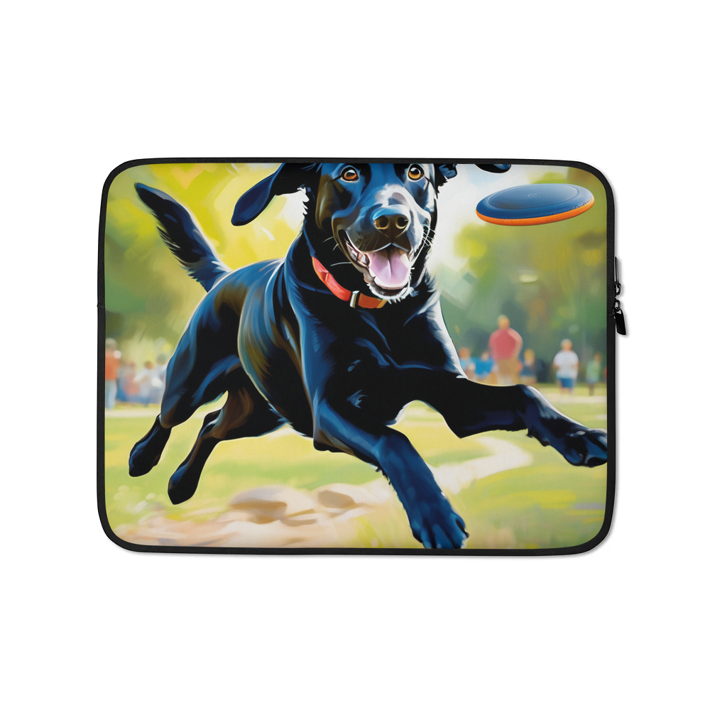 PugMug Custom Black Labrador Retriever Laptop Sleeve