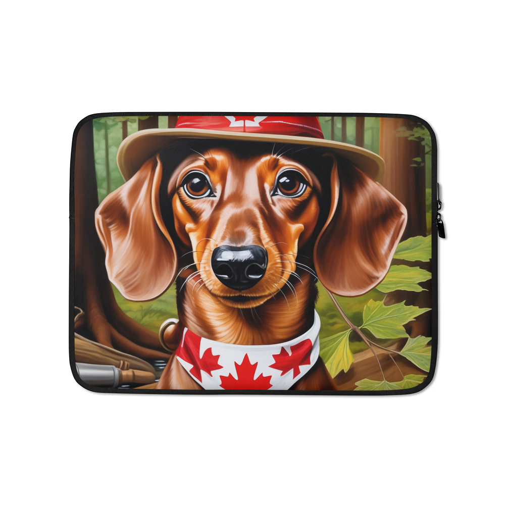 PugMug Custom Tan Dachshund Laptop Sleeve