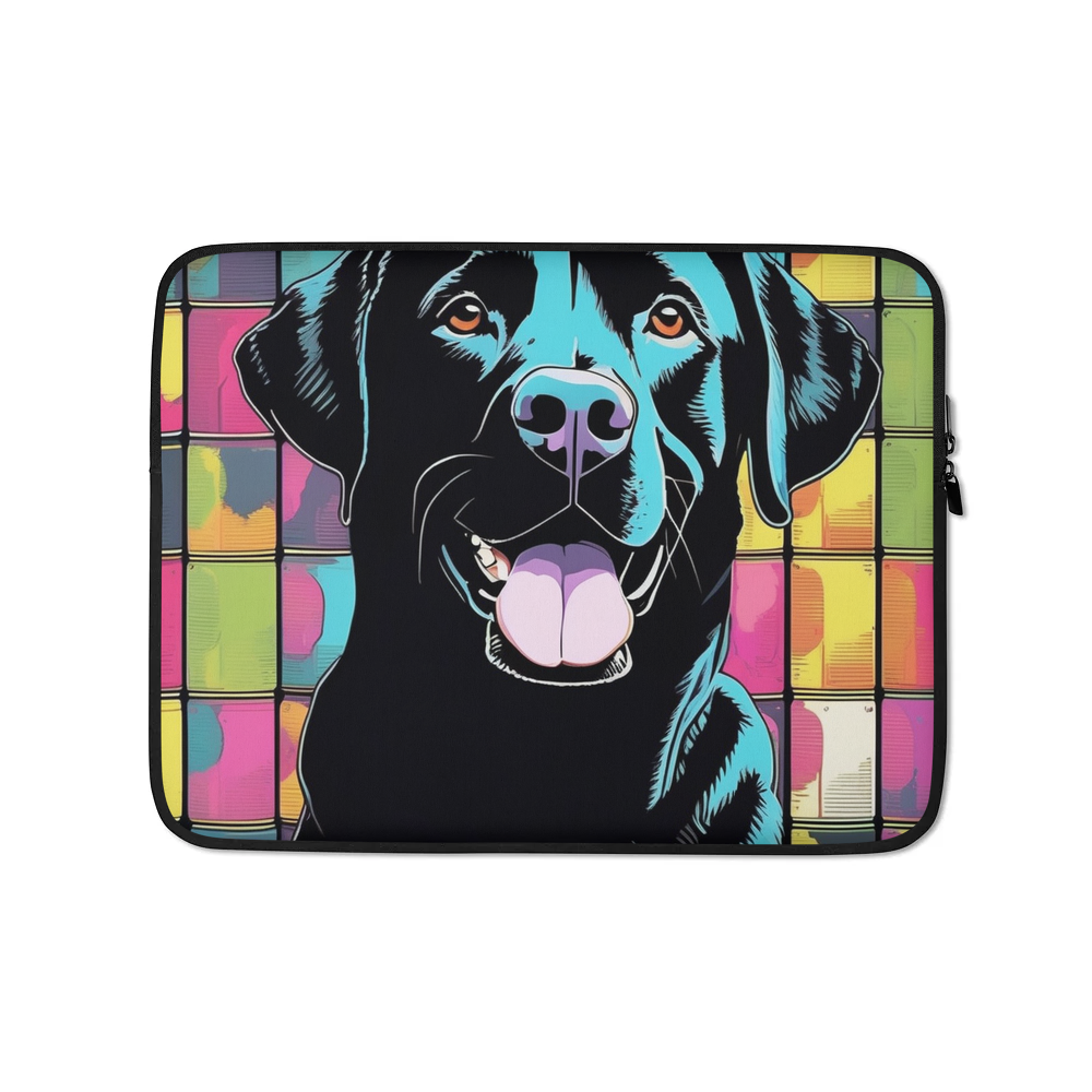 PugMug Custom Black Labrador Retriever Laptop Sleeve
